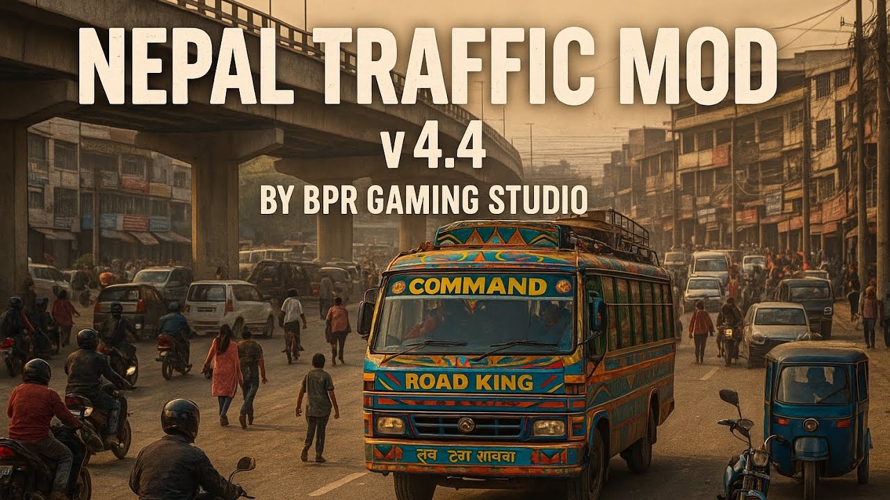 BUSSID Nepali 4.4 Traffic Tailor | BPR GAMING STUDIO | New Traffic Mod Update! Traitor