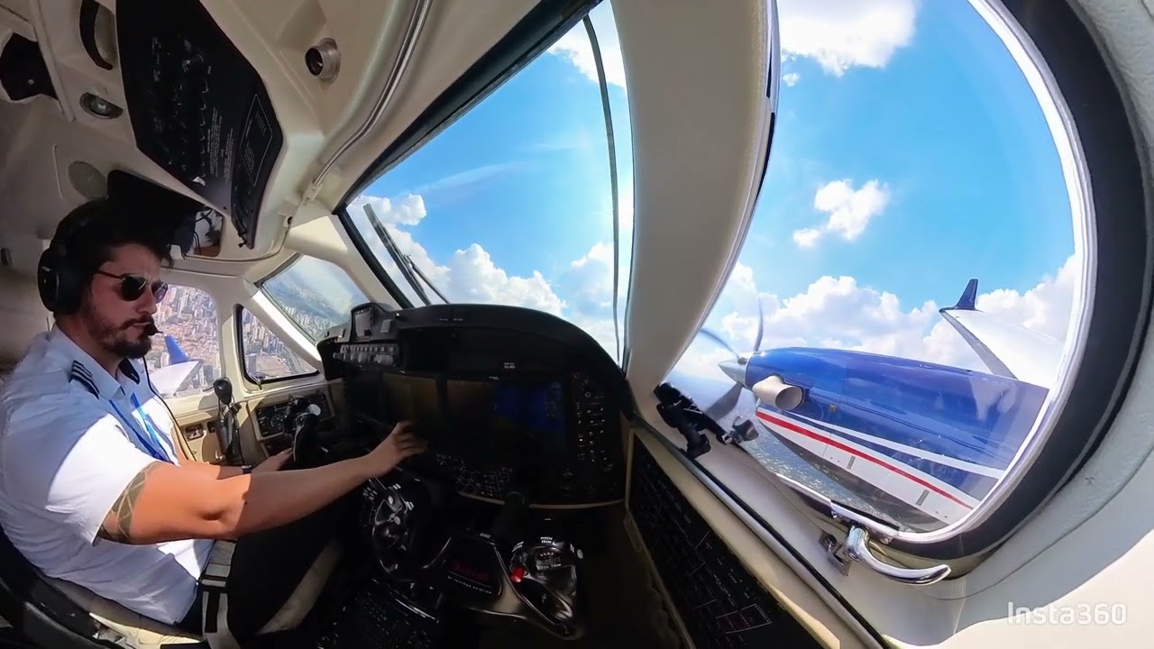 King Air 260 São Paulo SBSP para Toledo SBTD 4K