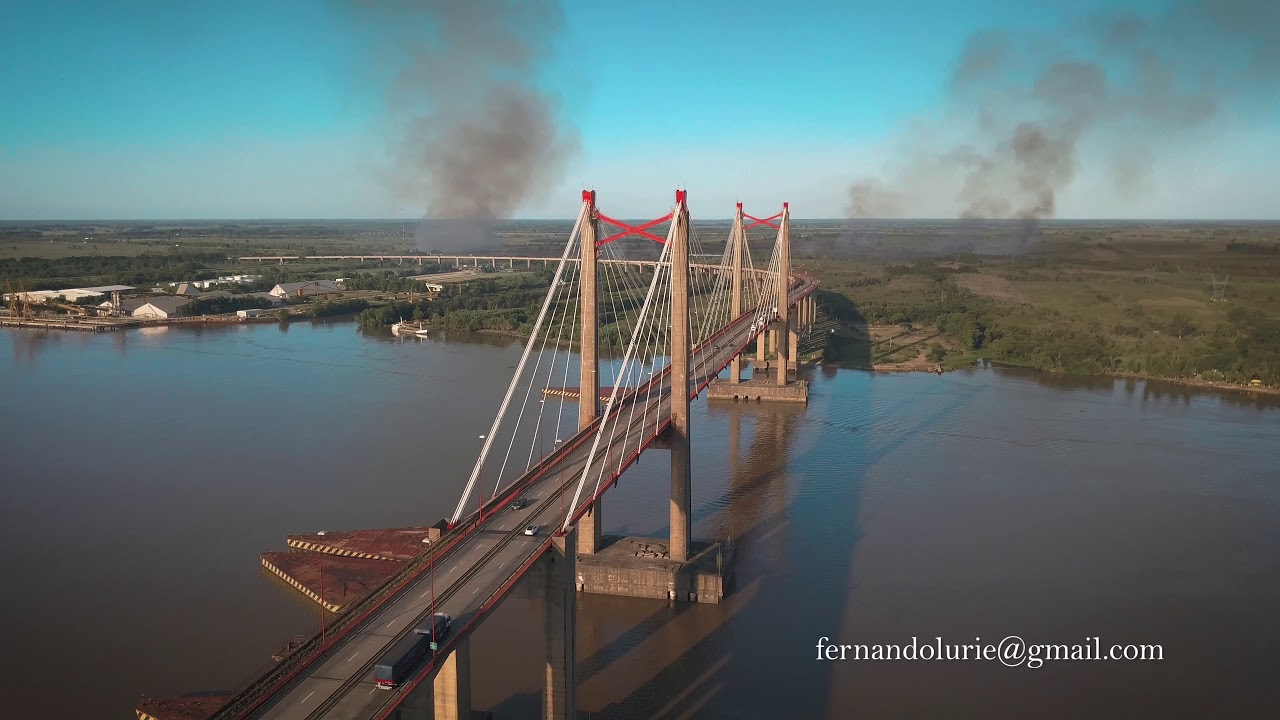 Puente de Zarate, Tomas de drone 4K