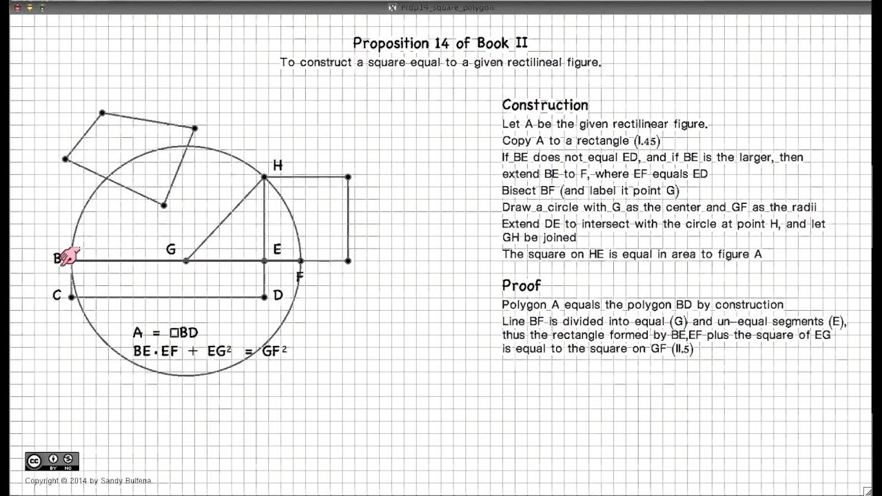 Euclid's Elements Book 2 - Proposition 14