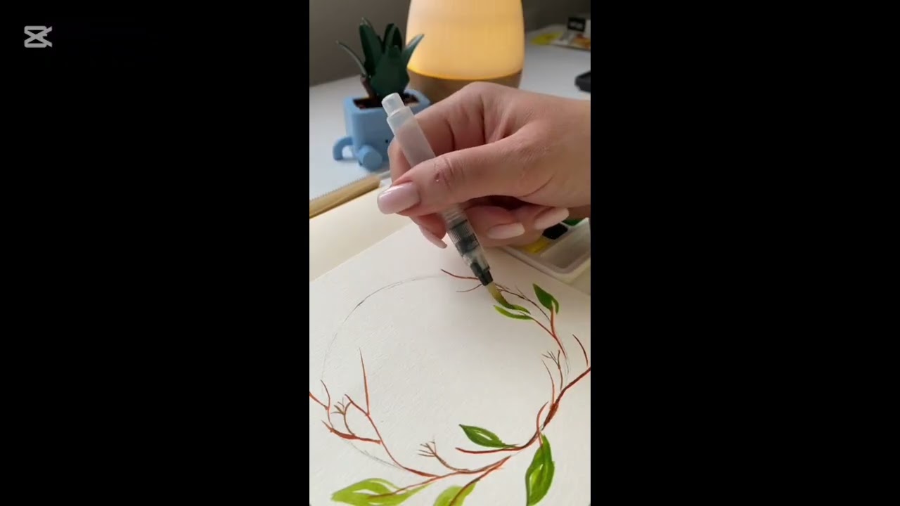 Nature’s Simplicity: Watercolor Wreath Process