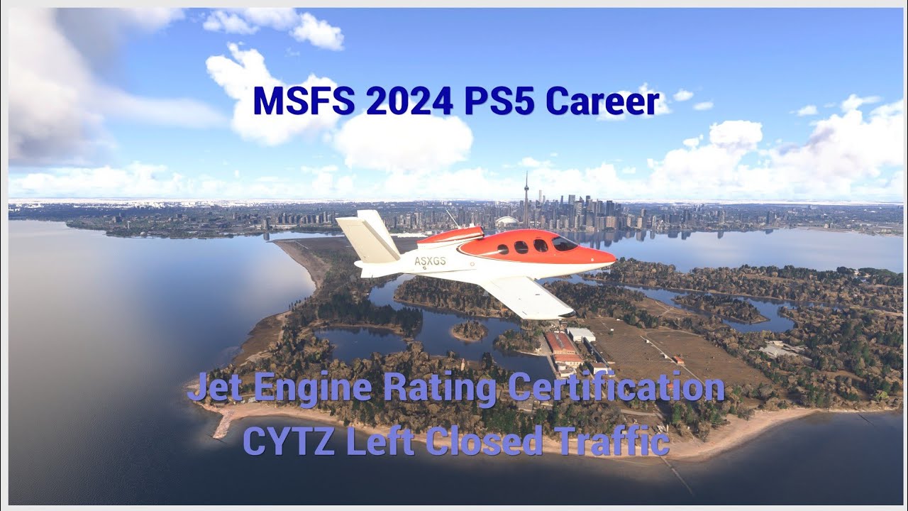 MSFS 2024 PS5 Career - Jet Engine Certification