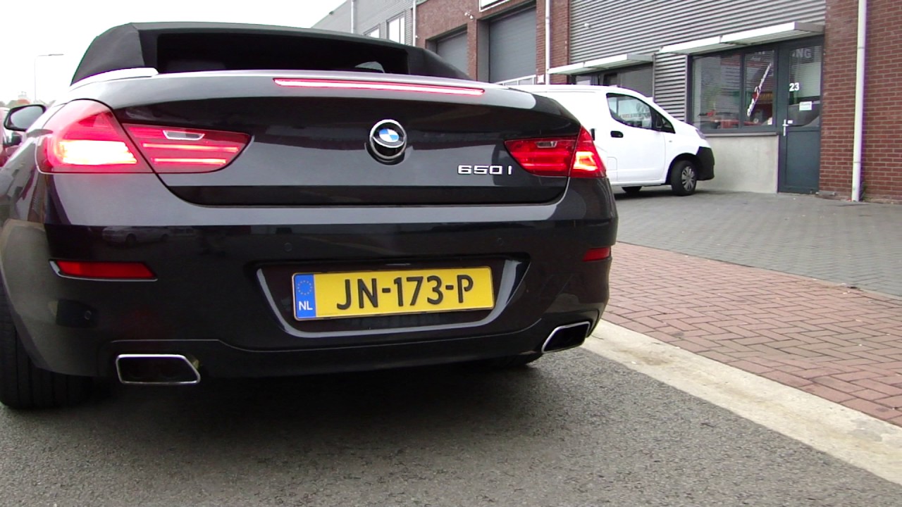 BMW 650 i CABRIO  EXHAUST SOUND SYSTEM SPORTUITLAAT   UITLAAT by MAXIPERFORMANCE  nl