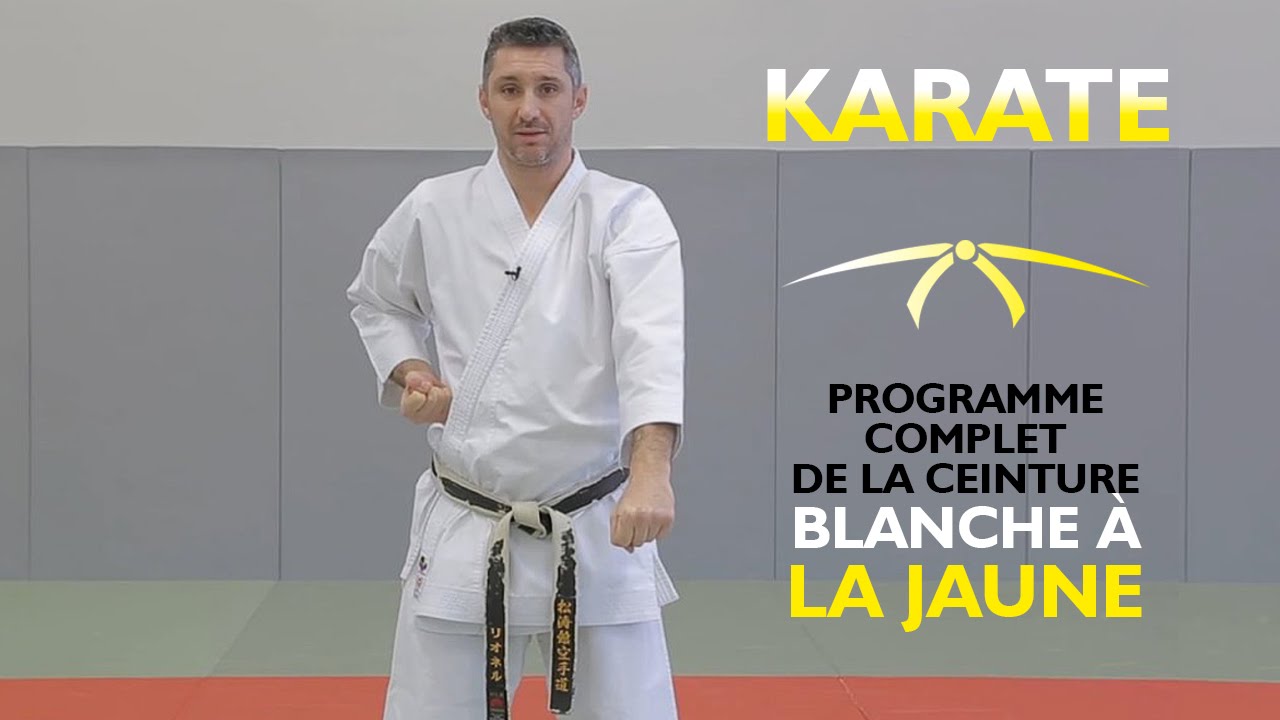 Karat&eacute; de la ceinture blanche &agrave; la ceinture jaune - Cours de karat&eacute; d&eacute;butant