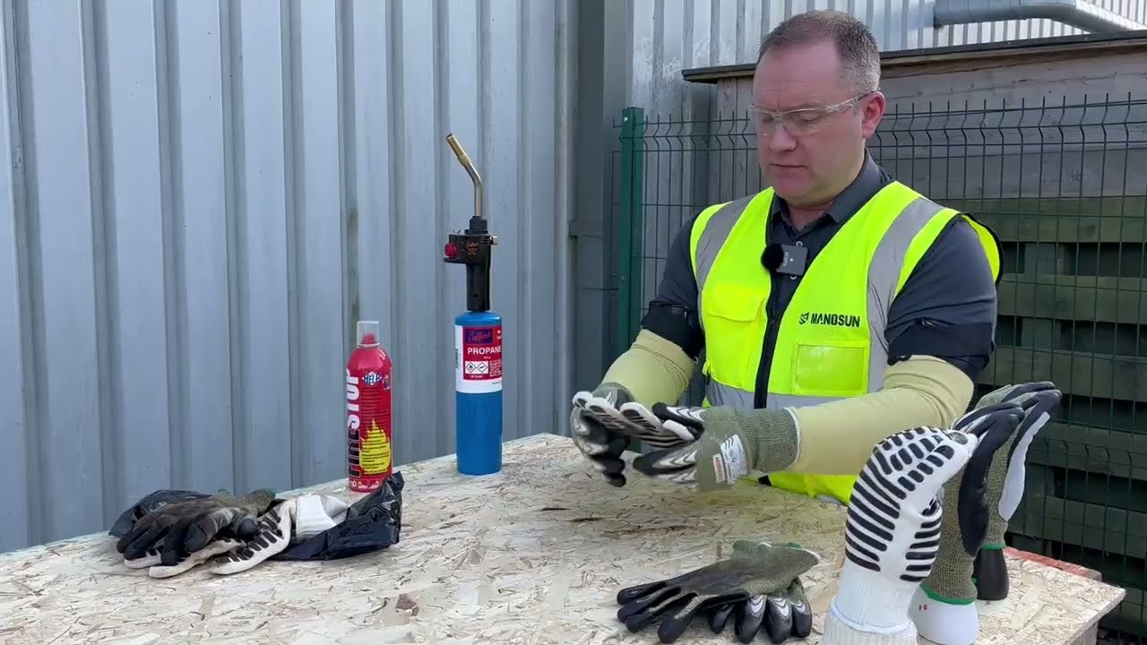 Speciality Glove Flame Retardant Test | Manosun Hand Protection