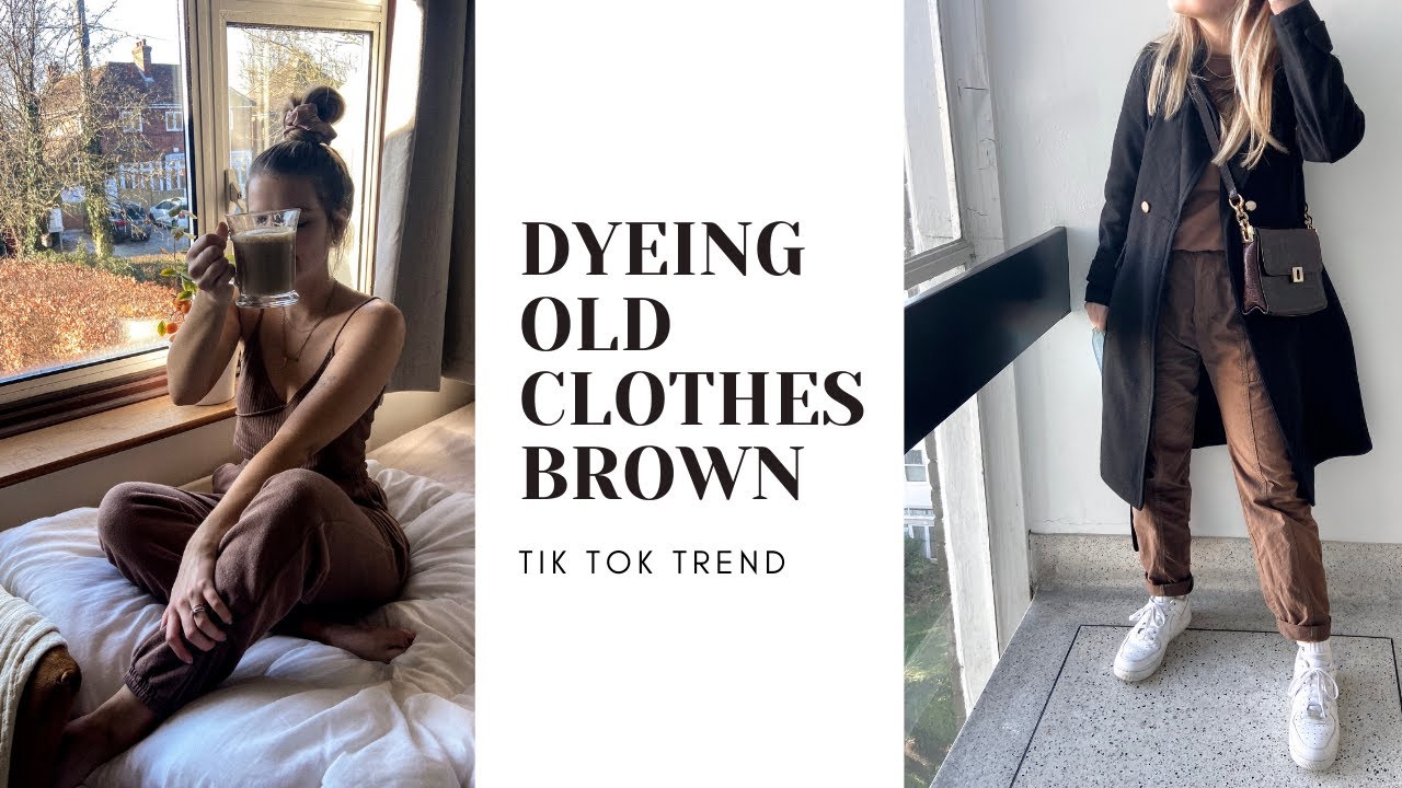 DYEING CLOTHES BROWN. the process+how it turned it out. bye fast fashion, hello sustainable trends.