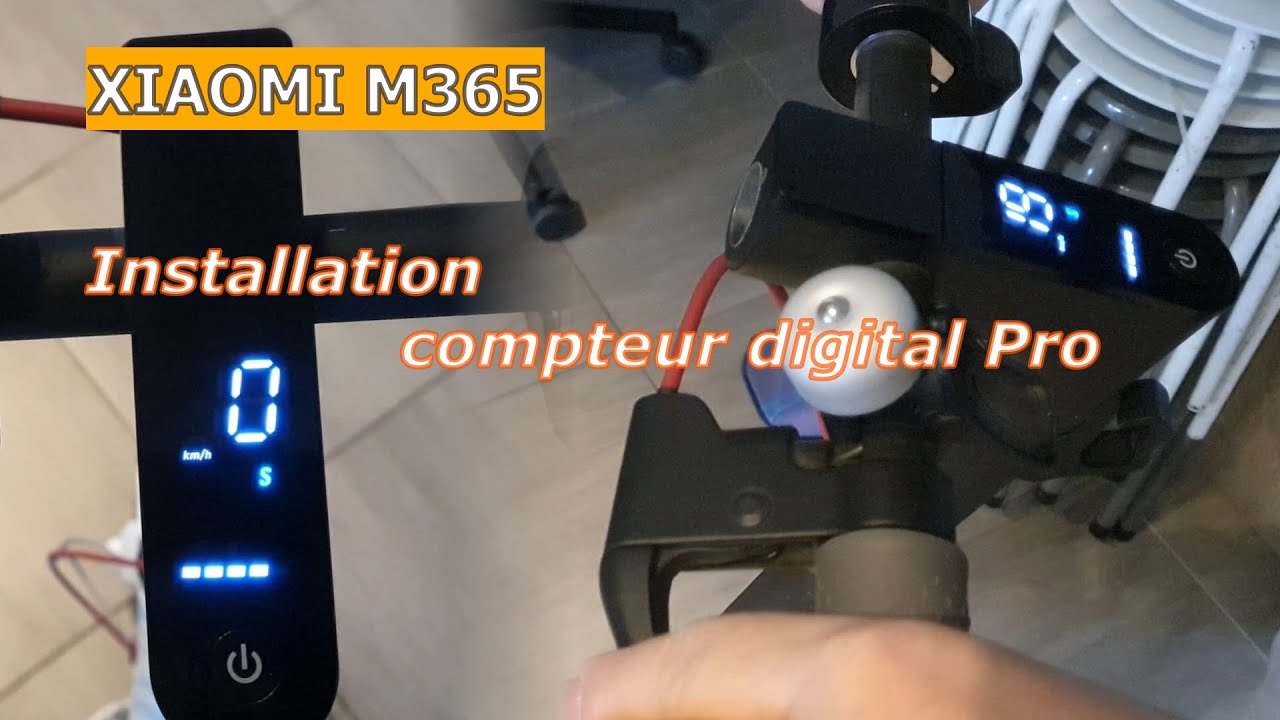 #Xiaomi M365 : Installation compteur digital
