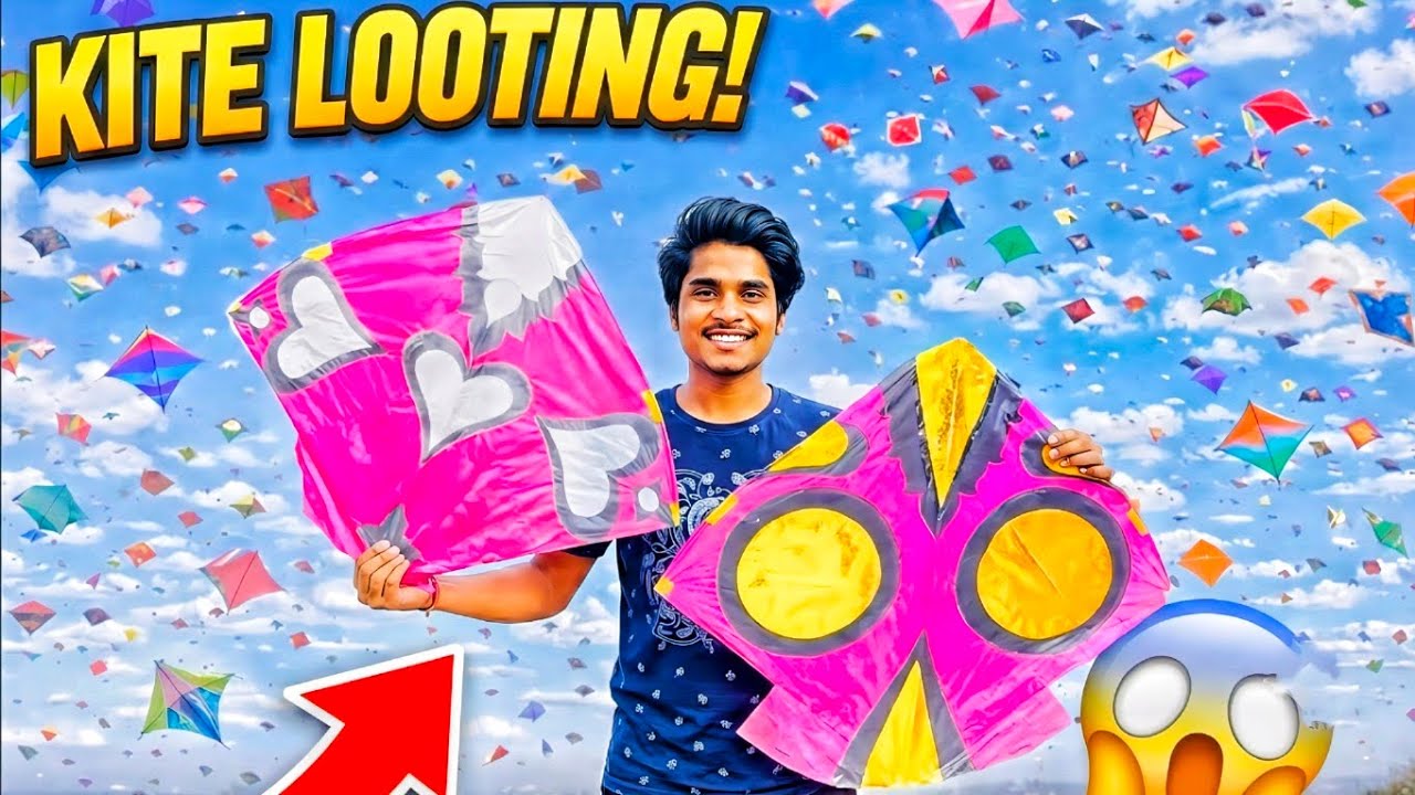 KITE LOOTING! 😱 Itni Patang Pehli Baar Looti | Crazy Kite Festival