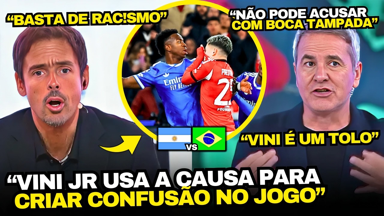 IMPRENSA ARGENTINA FALOU DO CASO VINICIUS JR X PESTRIANI