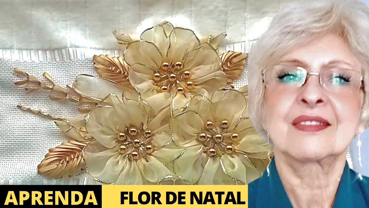Bordado com fita de cetim modelo NATAL - vamos nos preparar para fim de ano?