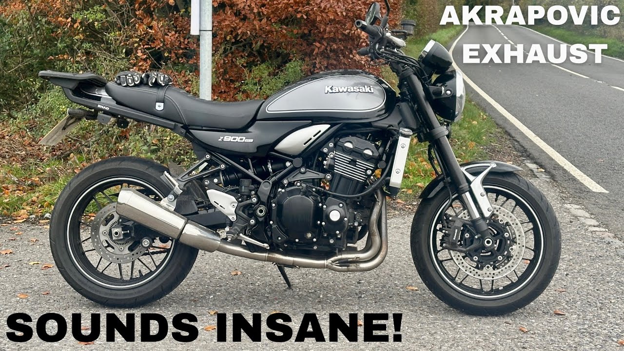 Звук выхлопа Kawasaki Z900RS вас поразит…