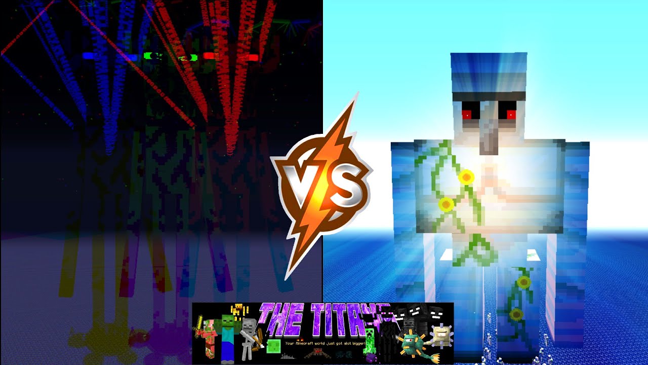Ultimate  Iron Golem Titan VS Ender Colossus -The Ultimate Epic Showdown