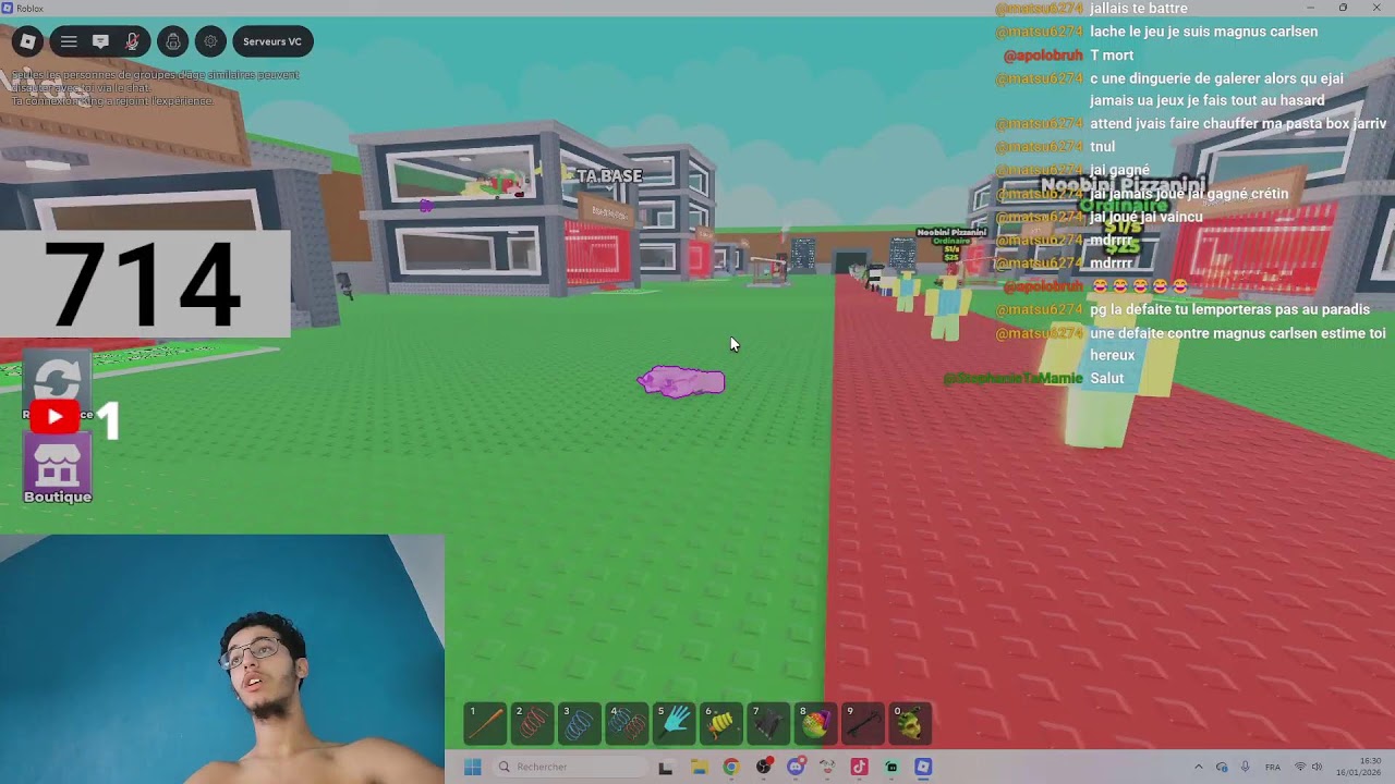1K d'abonnés JE ME RASE LA TÊTE//ROBLOX STEAL BRAINROT//FaceCAM// Fortnite// 1V1 MOI  //