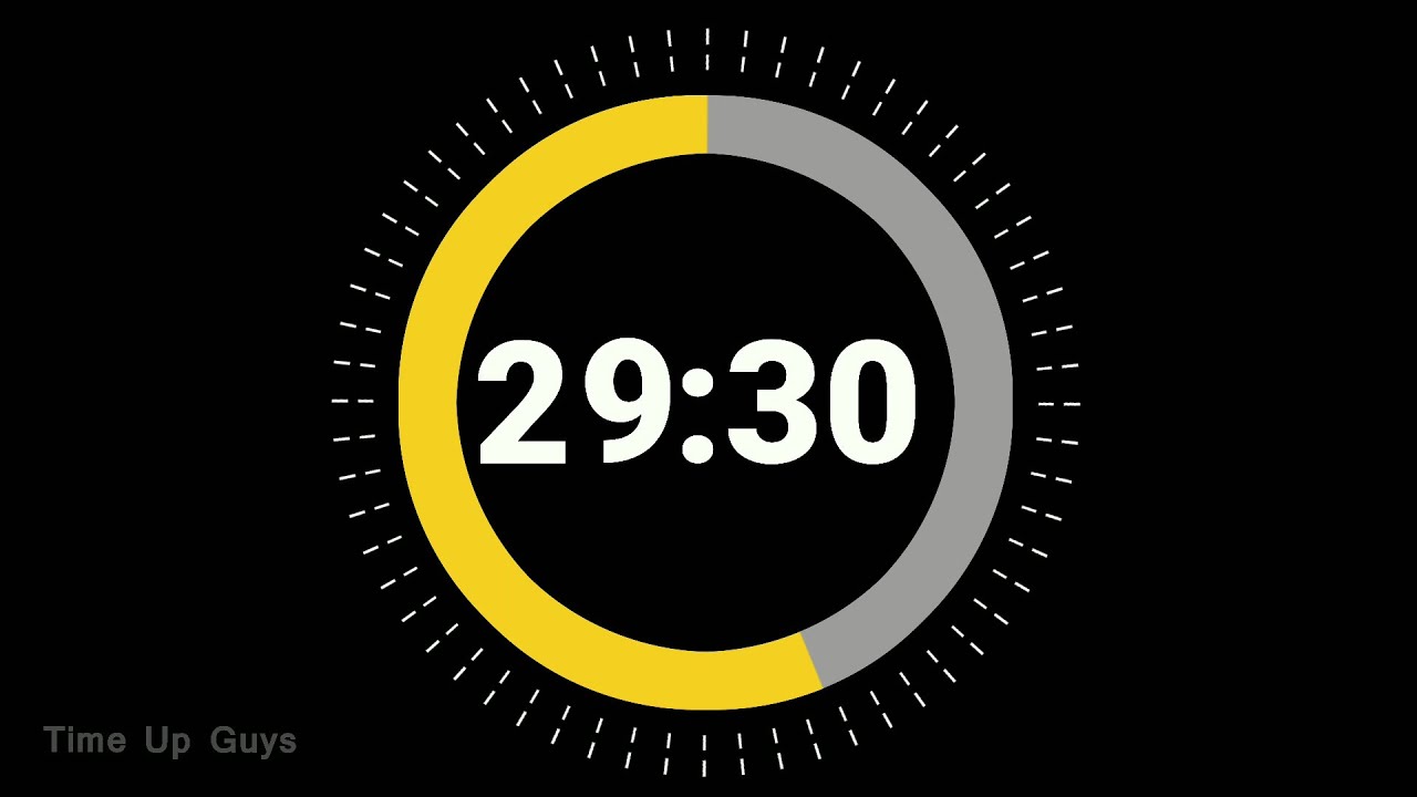 29 Minute 30 Second Timer Countdown 🔔 || Study Time || Deep Focus || Pomodoro Timer