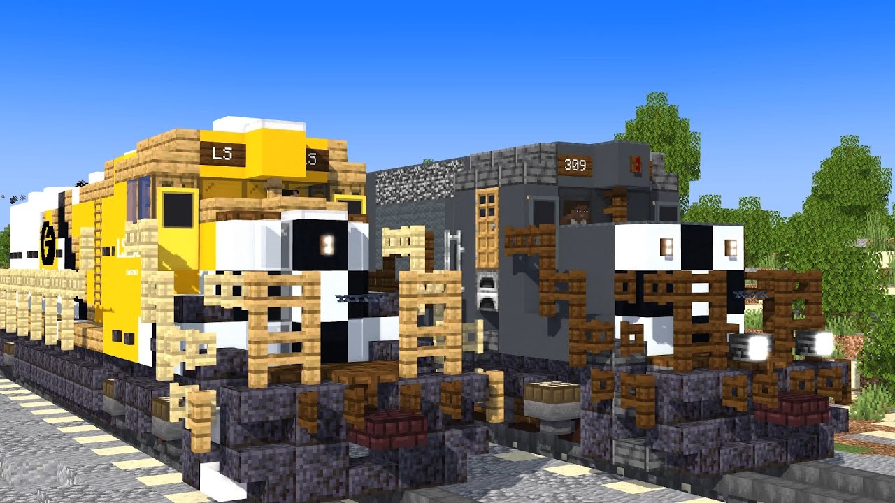 Гонка на поезде в GTA - Анимация Minecraft