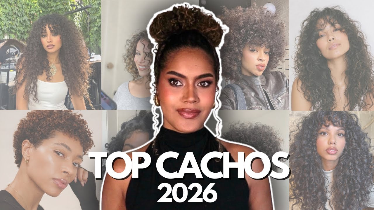 TOP CACHOS 2026 | 5 Cortes de Cabelo Cacheado e Crespo que Vão Bombar!