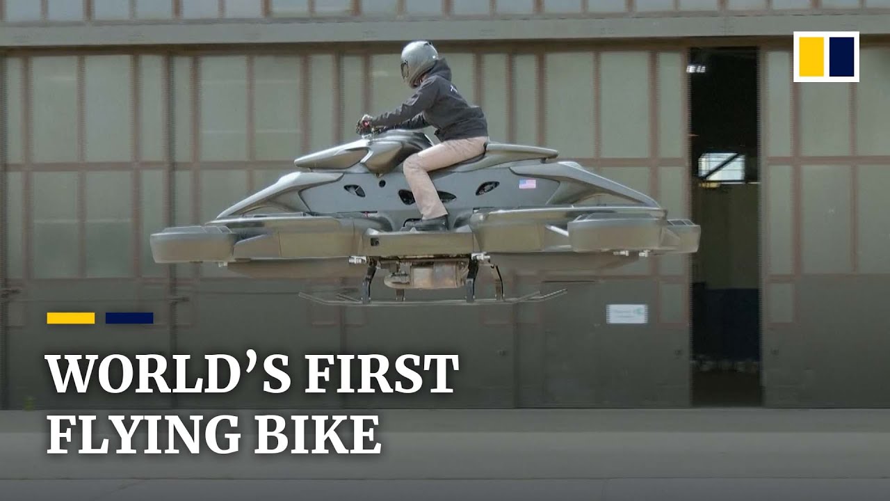 &lsquo;Like Star Wars&rsquo;: World&rsquo;s first flying bike, made in Japan, debuts in the US