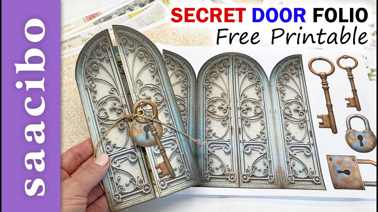Let's Make A Secret Door Folio! Summer Crafting EP1 #junkjournalwithme