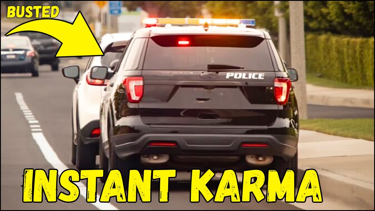 Epic UNMARKED POLICE KARMA & Instant Justice  Police Activity