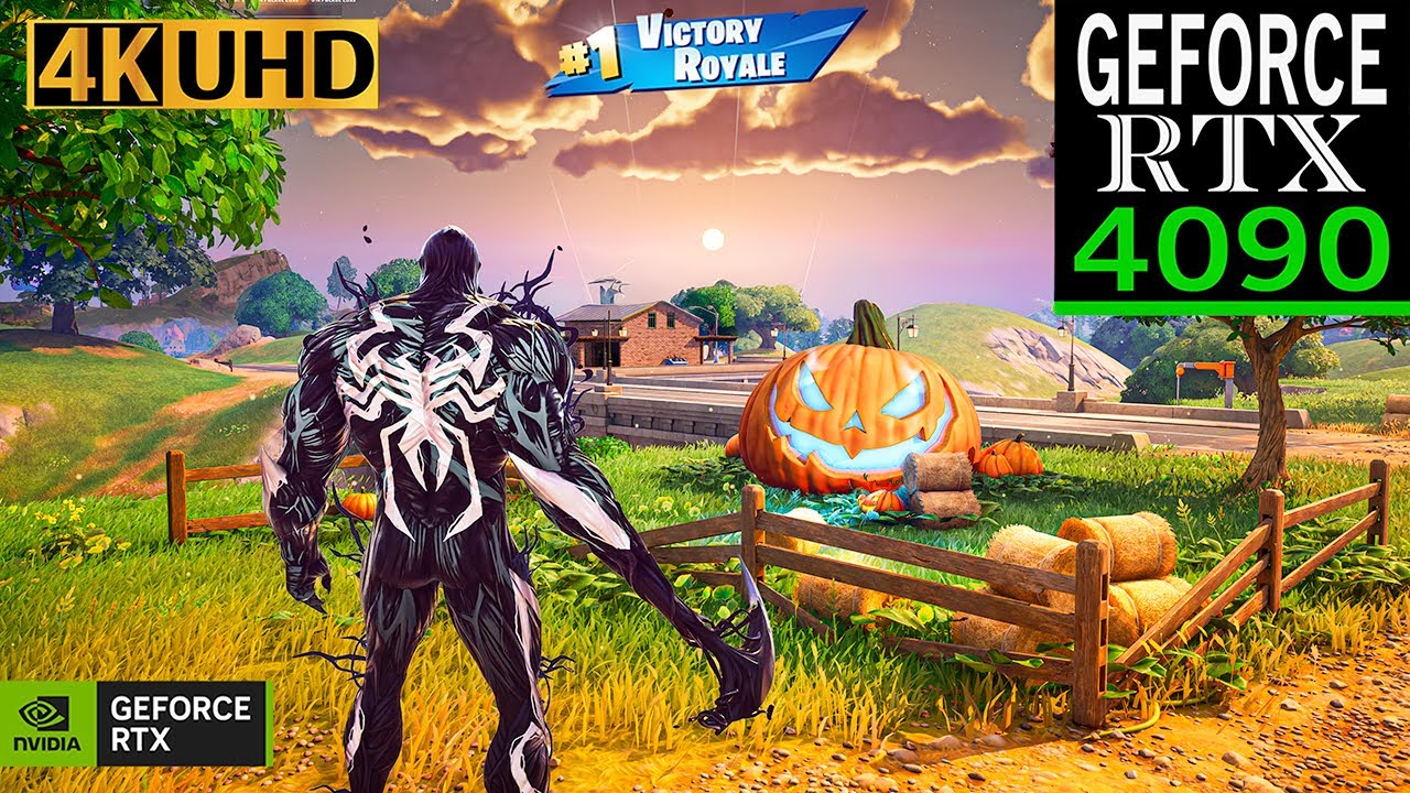 Fortnite Venom Skin Gameplay | RTX 4090 4K Max Graphics + Ray Tracing ON | Fortnitemares #fortnite
