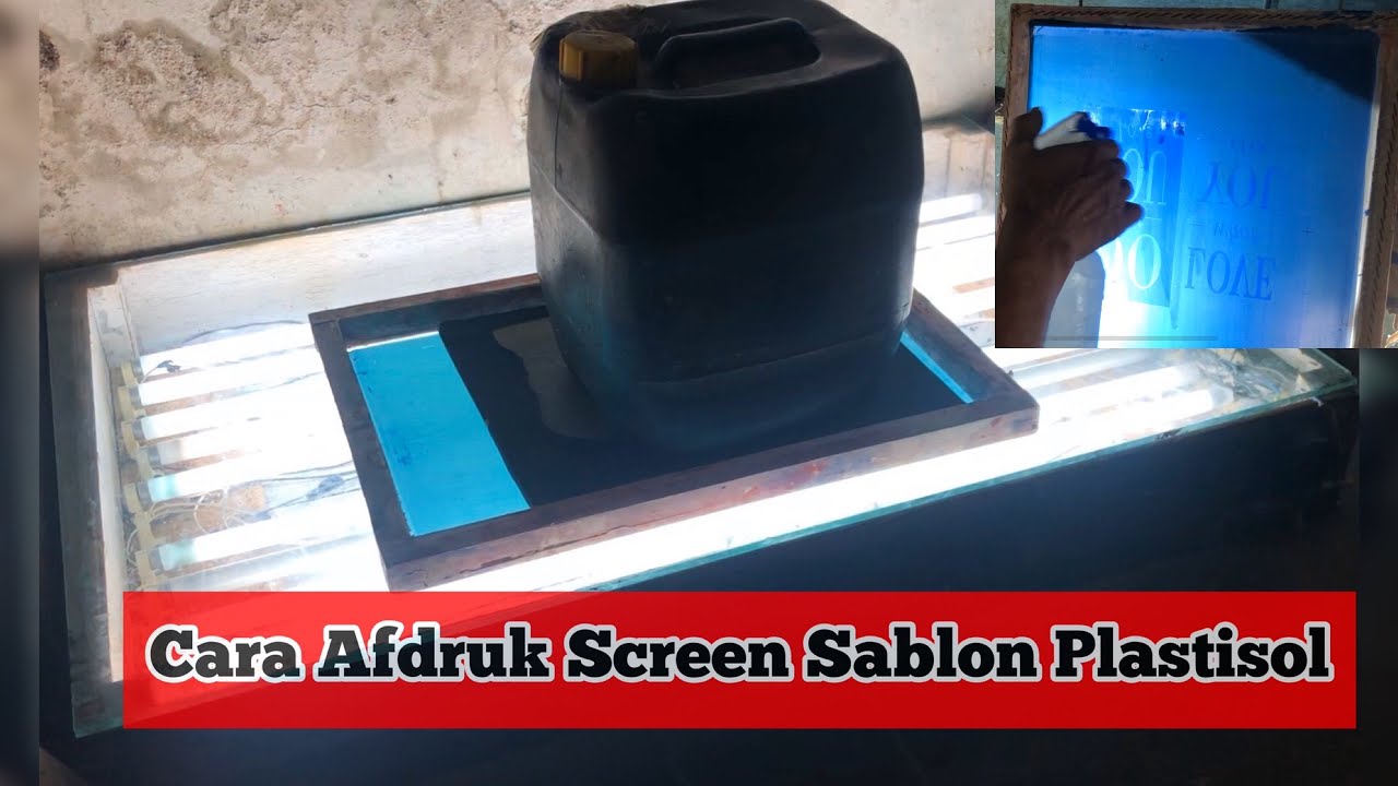 CARA AFDRUK SCREEN SABLON PLASTISOL MANUAL