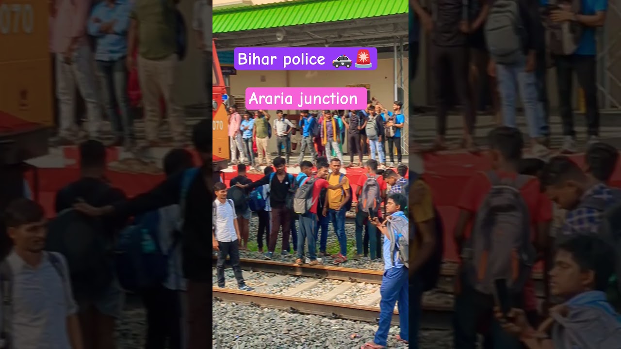 Araria junction Bihar police 🚓🚨 student Examination #biharpolice