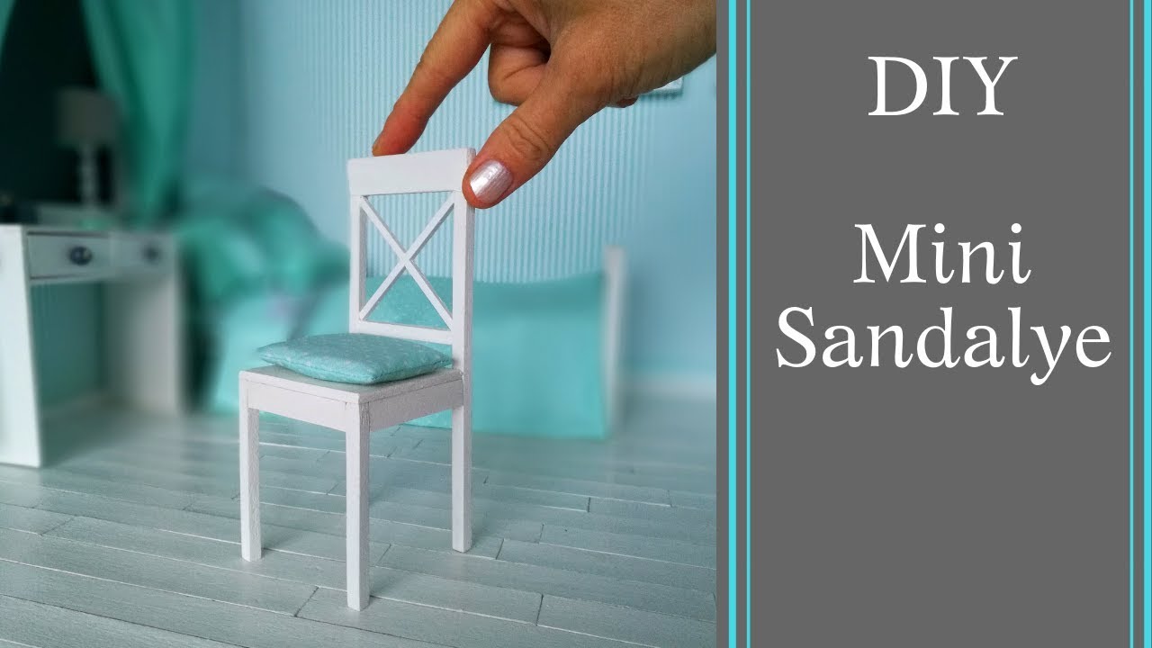 Barbie Sandalye Yapımı /DIY Barbie eşya/ Jak zrobic krzeslo dla lalki/How to do it -Dollhouse chair