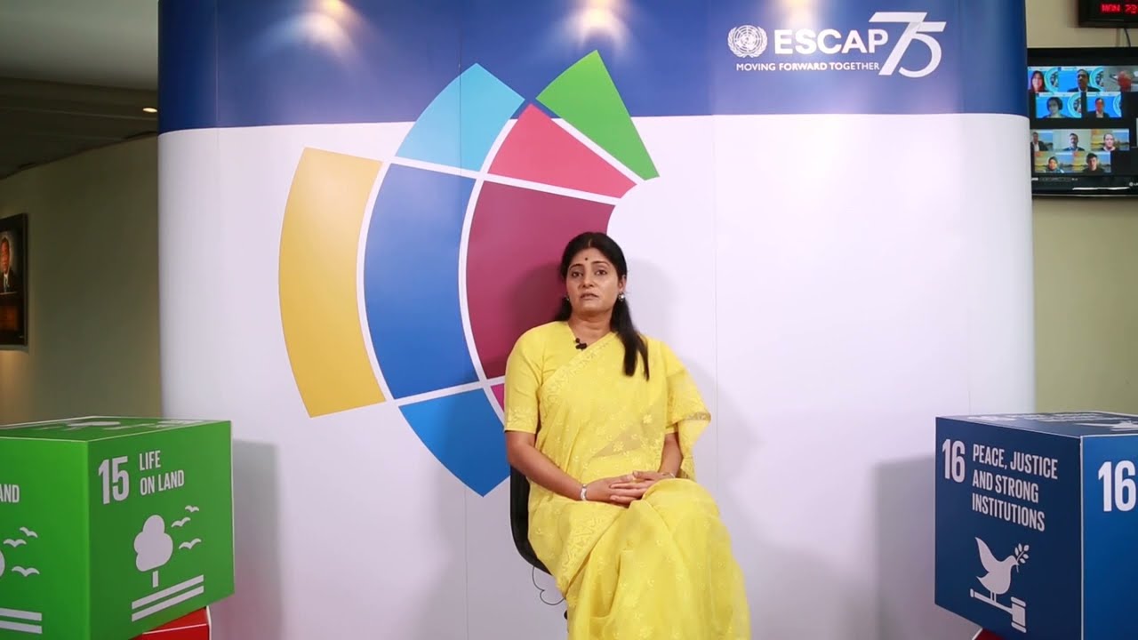 MoS C&I Smt. Anupriya Patel in an Interview session with Knowledge section of@unescap