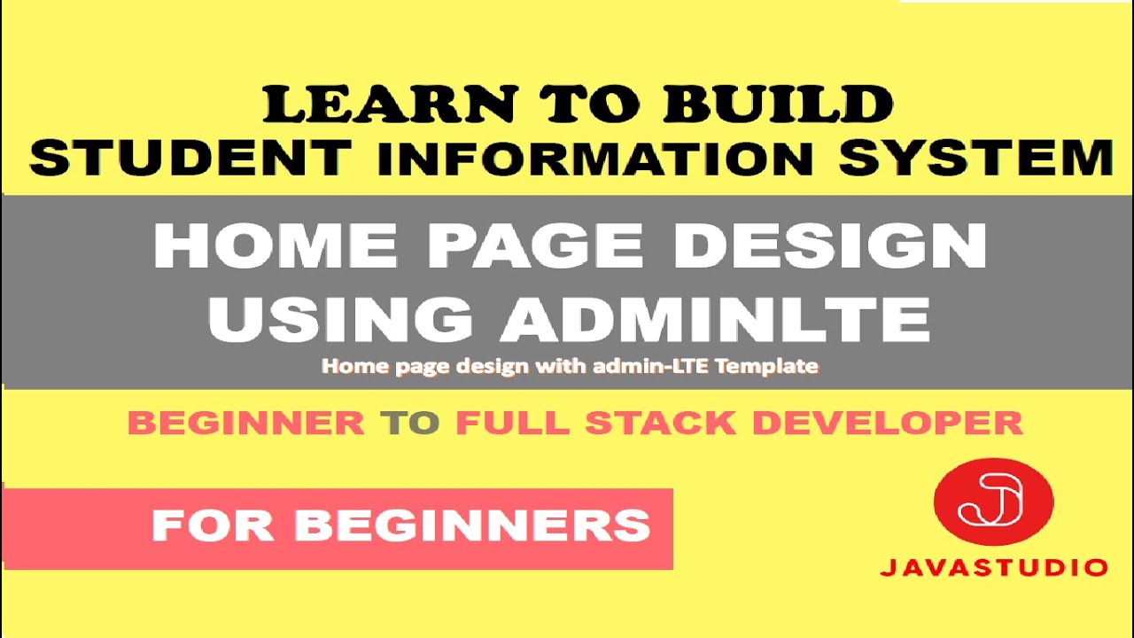 HOME PAGE DESIGN - PART 2| Student Information System | Part 17