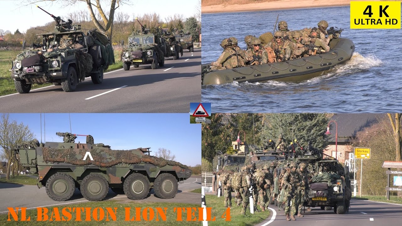 NL Manöver Exercise Bastion Lion 2025 Teil 4 Sturmboote setzen über die Elbe 13. Lichte Brigade