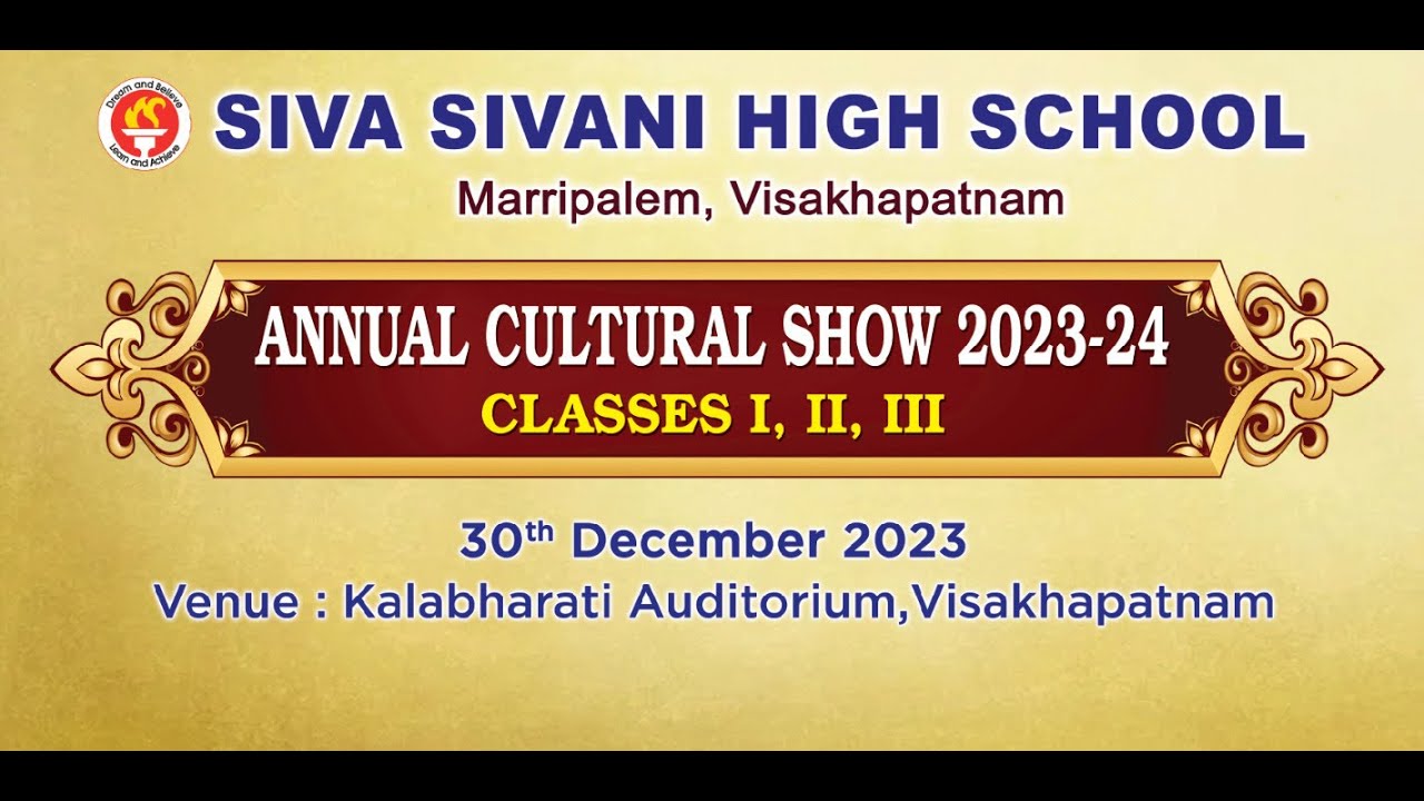 Siva Sivani High School, Annual Cultural Show 2023-24