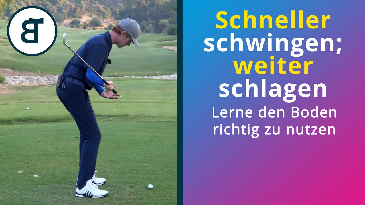 Lange Schl&auml;ge | Schneller schwingen mithilfe von Bodendruck | Profis vs Amateure | Golf Schwung