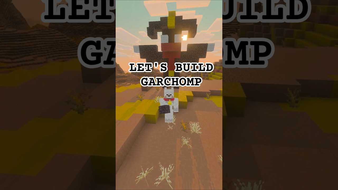 🐉 How to Build Garchomp in Minecraft! &ndash; Step-by-Step Pokemon Build Tutorial 🔥
