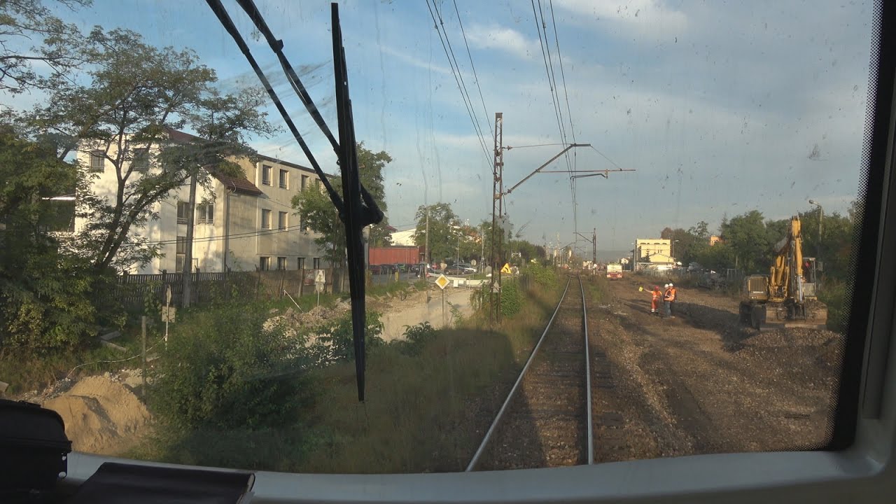 4K Cabview EN57-2042 Kraków Główny - Krzeszowice + sound - 30.09.2016
