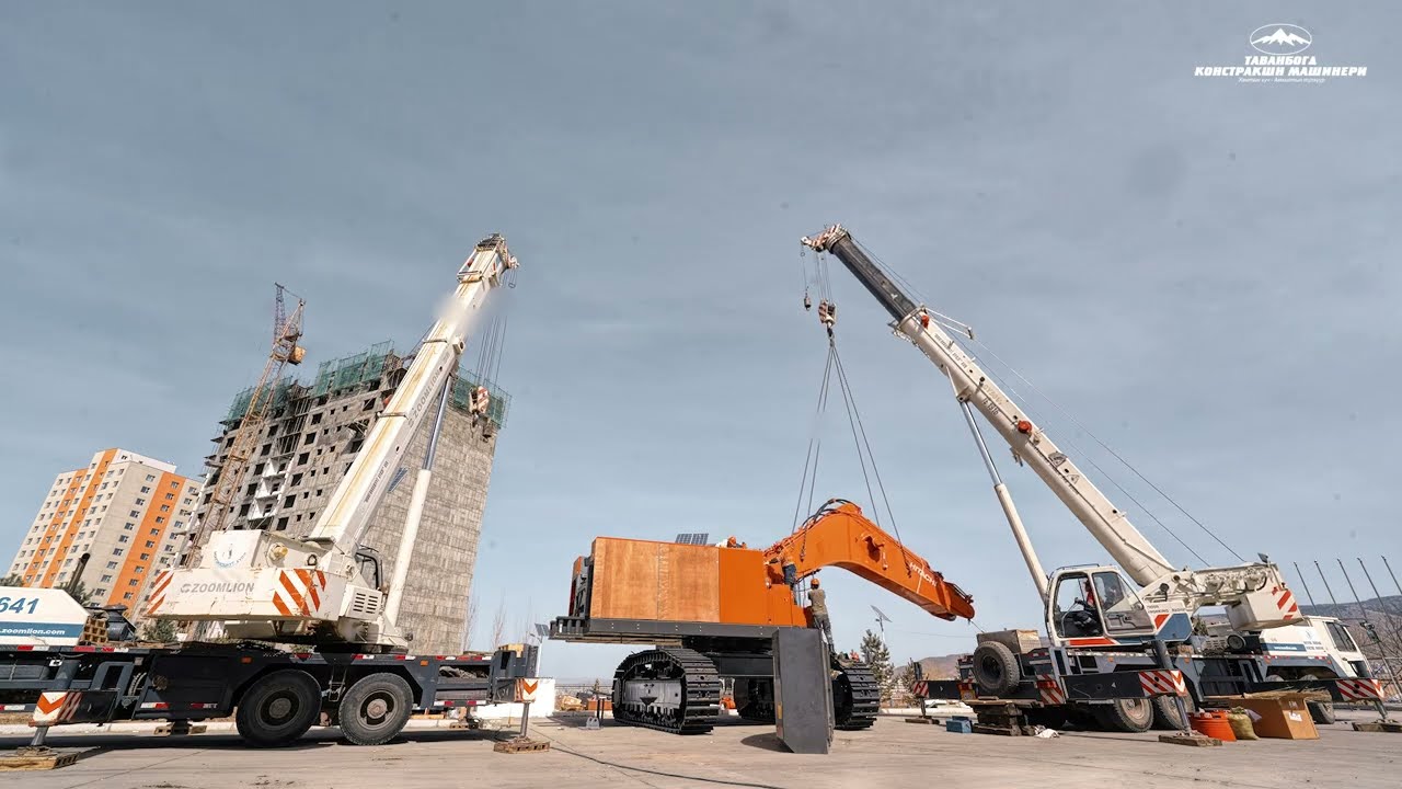 Hitachi EX1200-7 assembly at Mongolia Mining Expo - TCM