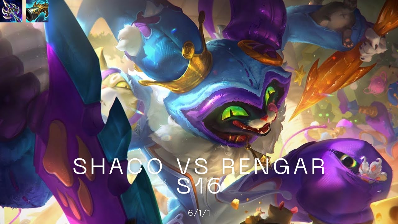 SHACO JUNGLE S16 : Qui est le vrai roi de la jungle ? (Rengar en PLS)