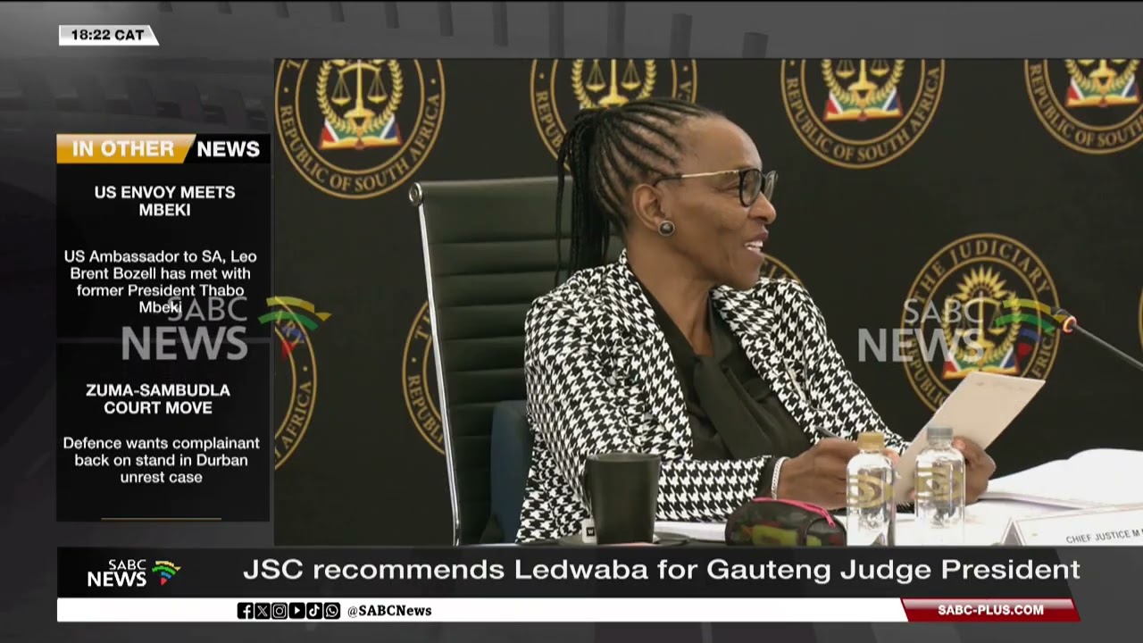 JSC recommends Ledwaba for Gauteng Judge President
