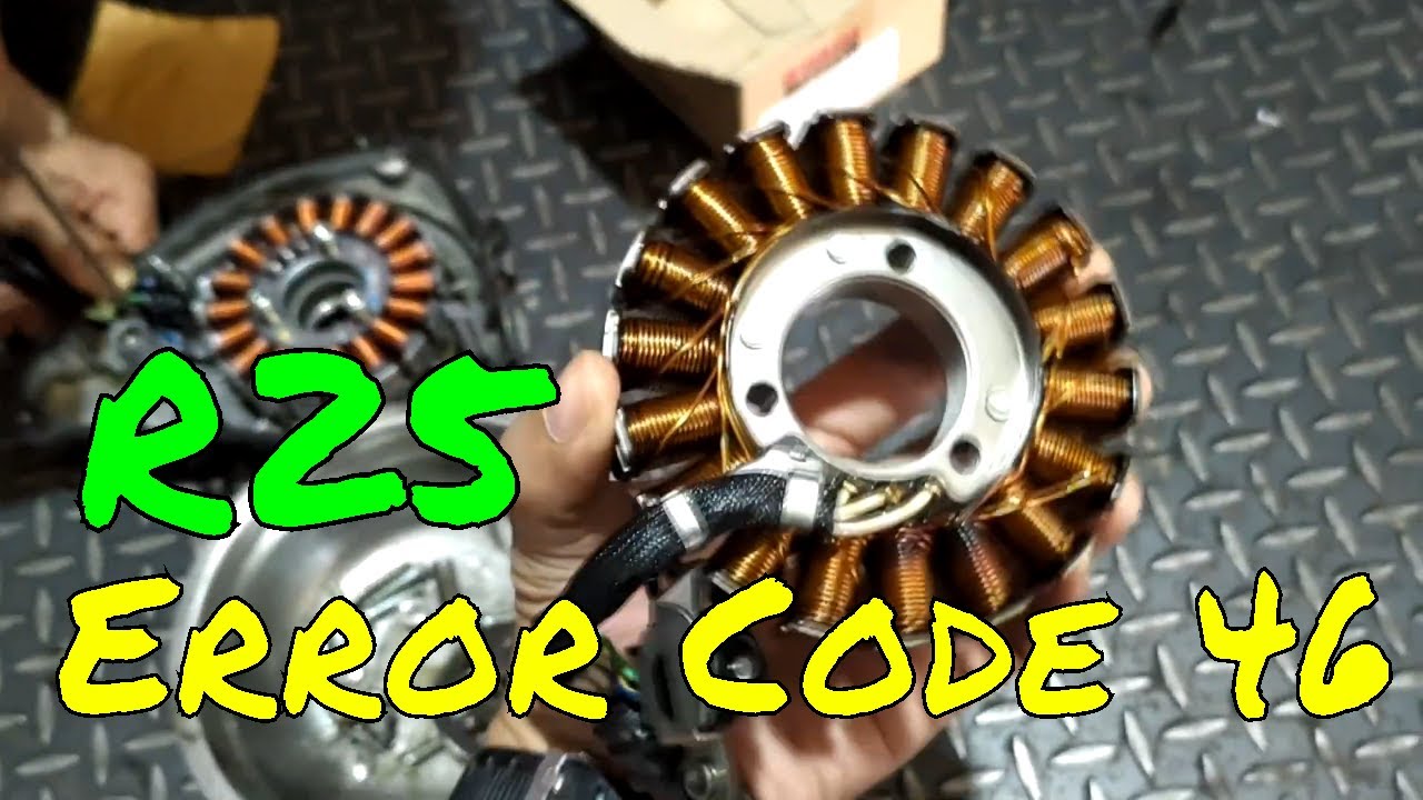 Cek dan Ganti Spool Yamaha R25, ERROR CODE 46.