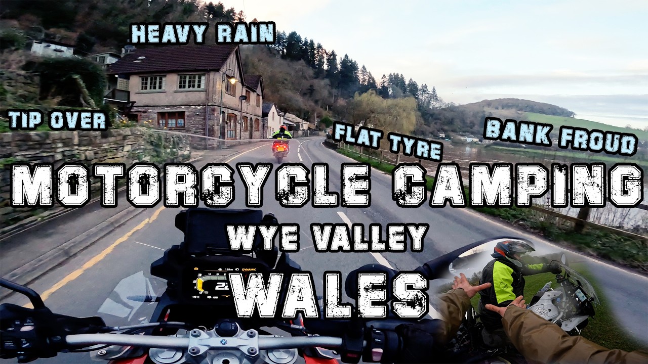 Motorcycle Camping in Wales | Flat Tyre, Bank Fraud & Still Smiling