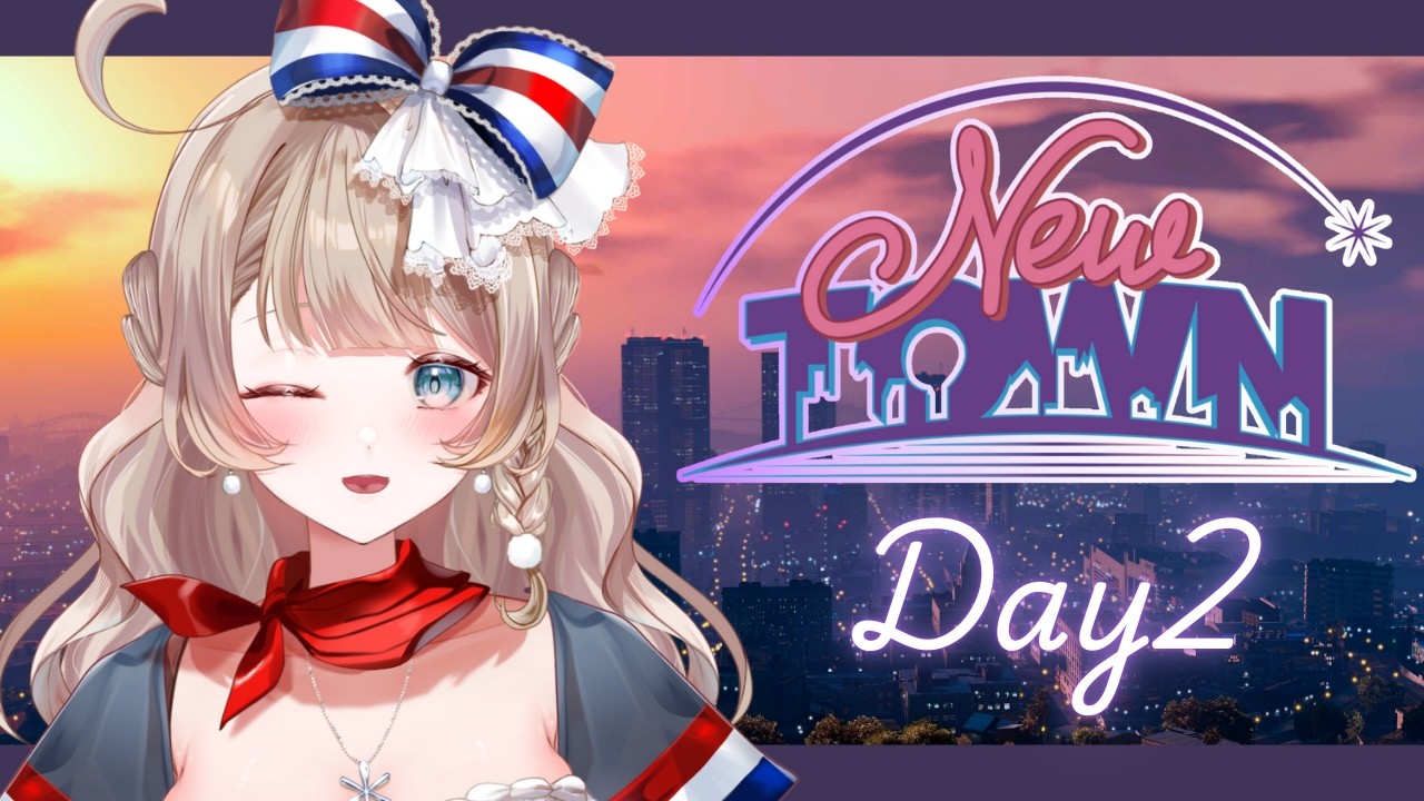〖#NEWTOWN〗新米救急隊、副業との出会いがあった日🍩✨ DAY2〖#マリートリコロール/#vtuber/GTA〗
