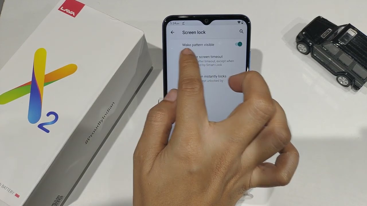 How to hide pattern line in lava x2 | lava x2 pattern lock hide kaise kare