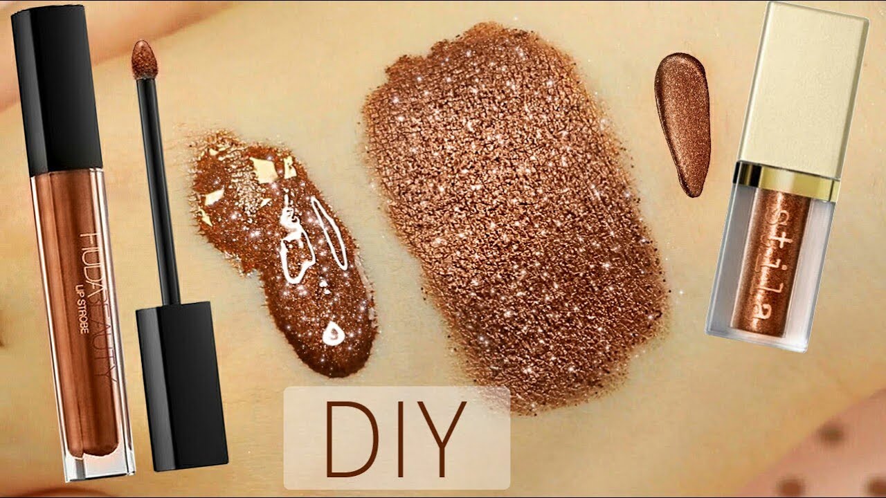 DIY Stila Glitter & Huda Beauty Lip Strobe - Almost the Same Effect! | Melissa Samways