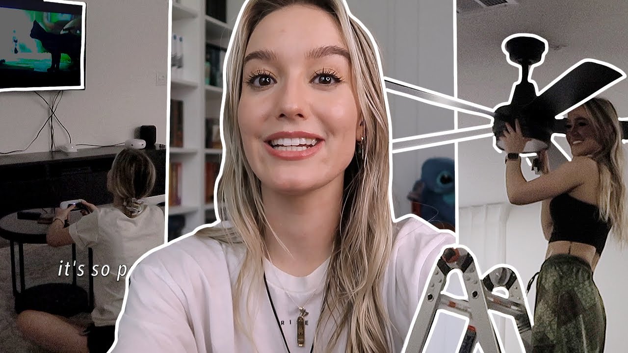 it's the chaos for me- mood reading, installing fans, and more | a vlog