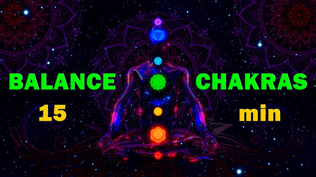Chakra Balansing Guided Meditation (Female Voice) ≈ 15 minutes 🧘 High Vibe Meditation