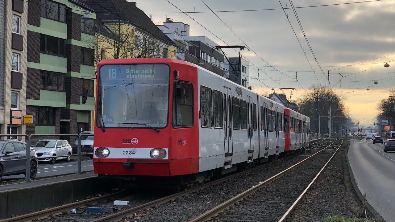 Ansagen der Linie 18 Thielenbruch-Bonn Hbf