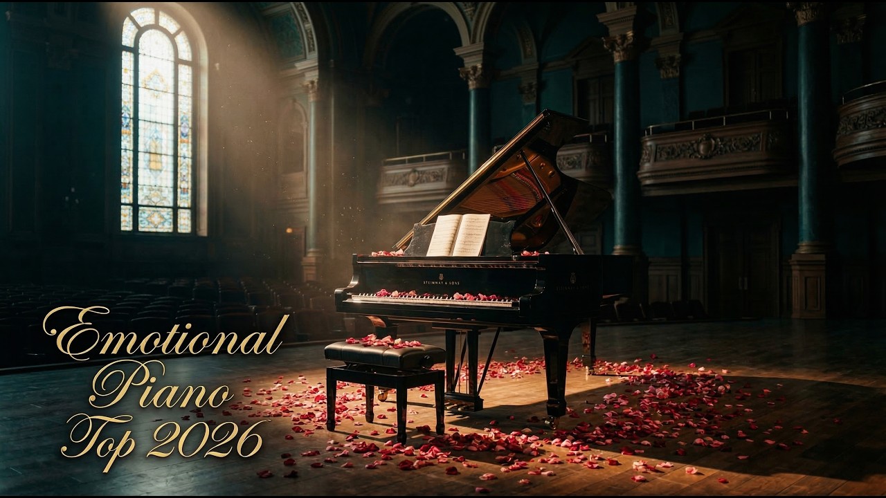 Emotional Grand Piano with Roses 🌹🎹 | Beautiful & Deeply Moving Piano Melodies