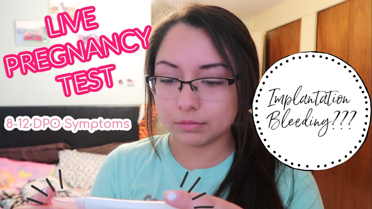 Baby #2?? | LIVE PREGNANCY TEST 8-12 DPO | Implantation Bleeding or Period? | Jennifer G Family