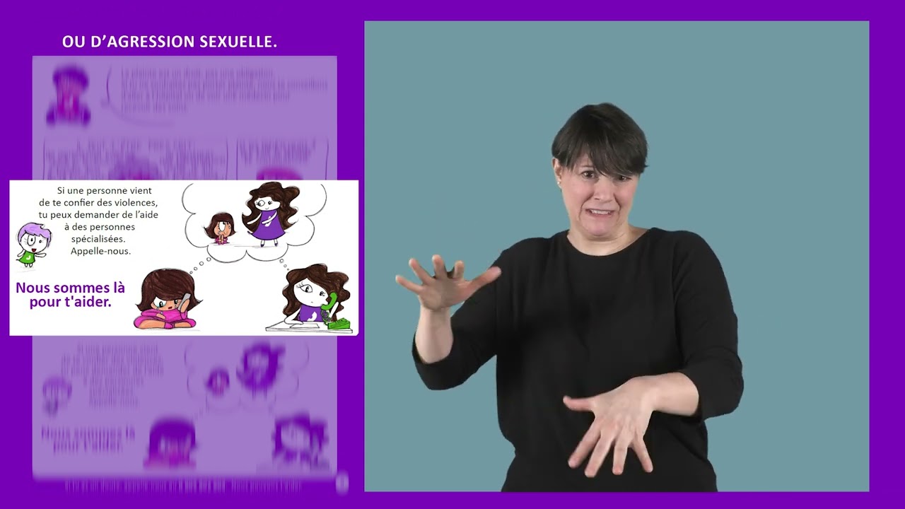 Victimes de viol ou d'agressions sexuelles, connaître ses droits en LSF.