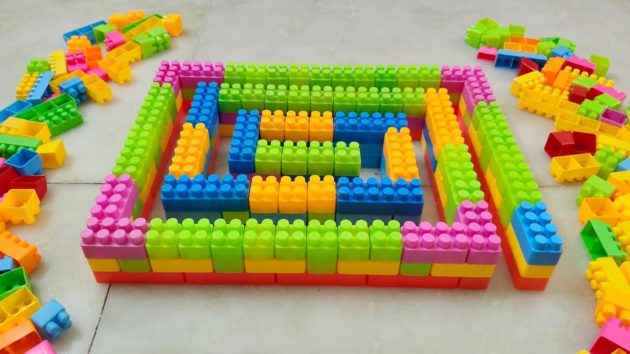 Satisfying DIY Maze ASMR/ Building Blocks/block game/lego building blocks #asmr#buildingblocks#lego
