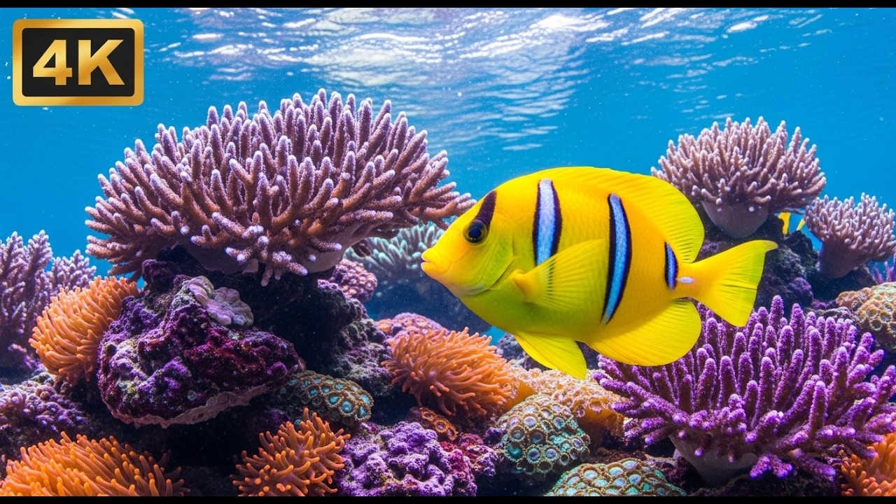 8K HDR 120 FPS Tropical Coral Reef UNDERWATER OLED #ocean #fish #coralreef #aquarium #nature